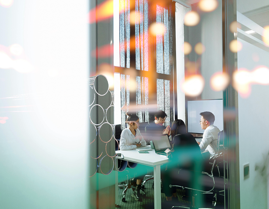 ภาพทีมงานหลักของบริษัท